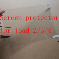 100pcs/lot For iPad 2 fro iPad 3 for iPad 4 Clear Screen Protector,Front LCD Screen Guard,Protective Film For iPad 2 3 4
