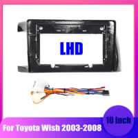 10inch 2Din Car Fascia Frame Adapter For Toyota Wish 2003-2008 Android Radio GPS Screen Navigation Frame Panel Refitting Fitting