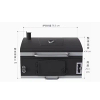 Embedded smokeless barbecue stove, outdoor villa courtyard carbon grill, barbecue rack, barbecue table