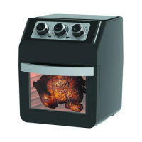12L 1800W Rotisserie, Dehydrator, Convection Oven, 17 Touch Screen Presets Fry, Roast Multifunctional Air Fryer