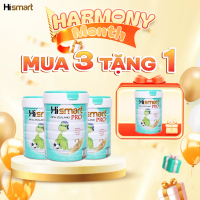 [Mua 3 Tặng 1]Sữa Công Thức Cho Bé Hismart Pro Số 3 Chính Hãng Lon 800g Chứa HMO, Probiotic