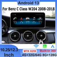 Android13 For Mercedes Benz C/V Class W204 W205 GLC X253 W446 Multimedia Video Player Carplay Auto 8Core Car Radio Stereo GPS 4G
