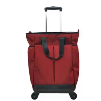 Travel trolley bags on wheels carry on hand luggage bag Trolley shopping bag on wheels travel wheeled bag short trip luggage bag