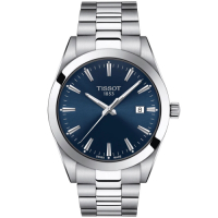 Tissot Gentleman 天梭紳士系列正裝腕錶-41mm 藍