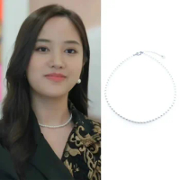 Freenbecky Same Pearl Necklace Ring Collarbone Versatile Fashion Trend Milk Cool Thai Drama Pink Theory Surrounding Freen Becky