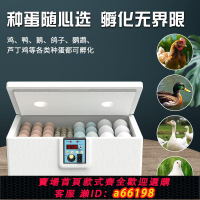 【台灣公司 可開發票】孵化器小型家用水床孵化機全自動智能迷你孵蛋器小雞鴨鵝蛋孵化箱