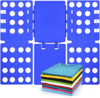 t Shirt Folder Clothes Folding Board Plastic Laundry Folder Home Storage Tool for s and Children Blu