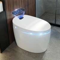 Sanitary Ware Luxury Bathroom Ceramic Smart Toilet Electric One Piece Bidet Intelligent wall hung Automatic Smart Toilet