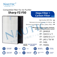 HEPA Filter replacement untuk sharp FZ-F50HFE FP-G50y FP-GM50 FP-J40