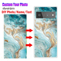 Personalised Phone Case for Google Pixel 6 Pro 3A XL 3 2 XL XL3 Cover Customized Design Photo Image Name Pixel6 TPU Clear Bumper
