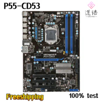 For MSI P55-CD53 Motherboard 16GB USB2.0 LGA 1156 DDR3 ATX P55 Mainboard 100% Tested Fully Work