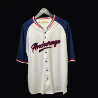 Anchorage Baseball - Baseball Jersey - Kaos Baseball - Baseball - Baseball Dewasa Blue Anchorage Bea