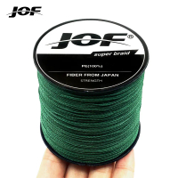 สายเบ็ด PE JOF รุ่น X8 ความยาว 1000M/300M/500M สายเบ็ดถักเปีย PE ที่แข็งแรง เส้นใยหลายเส้น 20-100LB 