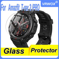 2Pcs Glass Protector For Amazfit T-rex T-rex 2 T-rex PRO HD Clear Anti-Scratch Tempered Glass Explosion-proof Screen Protector