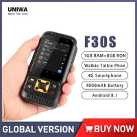 UNIWA F30S Push-Button Phone Android 8.1 Waterproof Zello Walkie Talkie 4G FDD-LTE Telephone 2.8Inch 1GB+8GB Double Cameras POC