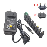 36W 3V 4.5V 5V 6V 7.5V 9V 12V 3A AC DC Adaptor Adjustable Power Adapter Universal Charger Supply for led light strip lamp