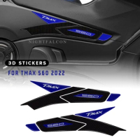 For Yamaha Tmax 560 2022 Motorcycle Accessories 3D Epoxy Resin Sticker Decal 3D Sticker