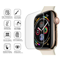 3D Full Curved Soft Tempered PET for Apple Watch Series 5 4 Ultra-thin Screen Protector for iWatch 38 40 42 44mm Not Glass