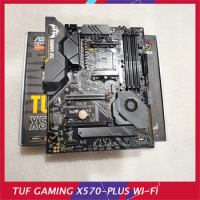 For ASUS Desktop Motherboard TUF GAMING X570-PLUS WI-FI Socket AM4 DDR4 128GB For R5 2600E 9 3900X Perfect Test Good Quality