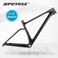 Spcycle 29er Full Carbon MTB Frame Modern Geometry 148mm Boost Hardtail Frames BSA 15/17/19inch Mountain Bike Carbon Frame 29