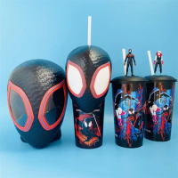 Spider-Man Across The Spider-Verse Movie Miles Morales Gwen Topper Cup Figurine Popcorn Bucket Exclusive Cinema Collectible