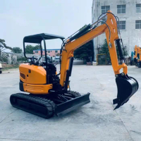 Mini Excavator 3T Hooker Digging Excavation Bagger Construction Tools Changchai Diesel Engine China High Quality