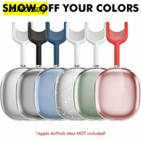 Glint Transparent Case For Apple AirPod Max Soft TPU Anti-Scratch Protective Cover For Apple AirPods Max Headphone Accessories
