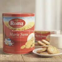 Roma Biskuit Kelapa 450gr Coconut Biscuit Biskuit Kue Roma Kelapa Roma Kaleng Romma Cookies Makanan 