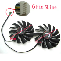 New Original 95MM PLD10010S12HH 6Pin Graphics Video Card Cooler Fan For MSI GTX 980 970 960 GAMING Dual Fans Twin Cooling Fan
