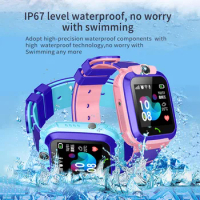 Q12 Kids Smart Watch SOS Phone Watch Smartwatch Kids 2G Sim Card Smart Phone IP67 Waterproof Children's Smart Watch Gift Clock