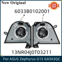 LSC New For ASUS Zephyrus G15 GA503 Q QS Zephyrus M16 GU603H Laptop CPU GPU Cooling Fans 13NR04J0T04211 6033B0101901 100% Tested