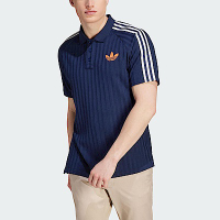Adidas SS POLO IP6975 男 Polo衫 短袖 上衣 亞洲版 經典 三葉草 復古 足球風 深藍