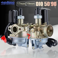 For Honda DIO50 DIO90 2 Stroke Carburetor SA50 SK50 DIO 50 DIO 90 AF18 2 Stroke 17mm 19mm Motorcycle Carburetor Dirt Pit Bike