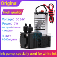 UV Ink pump 24V Micro Diaphragm Pump JYY(B)-Y-20-Ig-03-YS-FF White Ink Pump for UV printer 7W Inkjet printer Solvent Liquid Pump