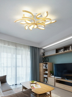 北歐原木LED吸頂燈創意個性客廳燈簡約現代臥室書房燈日式實木燈