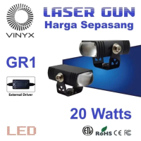 ORIGINAL LAMPU TEMBAK VINYX GR1 D2 MINI SLIM SOROT LED LASER GUN 20 WATTT 2 WARNA - harga 1pc