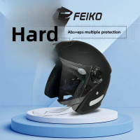 National Standard 3C Certified Windproof Sunproof Electric Bike Double Visor 3/4 Helmet Men's All-Se