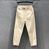 Women Cotton Linen Pants Breathable Solid Color Linen Trousers Pockets Fitness Streetwear Casual Wide Leg Long Pants Trousers