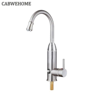 Kitchen Electric Water Heater Tap Instant Hot Water Faucet Heater Cold Heating Faucet Tankless Instantaneous Water Heater