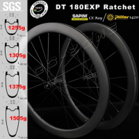 700c Super Light 1255g DT 180 Disc Brake Carbon Road Wheels Sapim CX Ray / Pillar1420 Center Lock UCI Approved Bicycle Wheelset