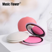 MUSICFLOWER Kem Trang Điểm Khuôn Mặt, Sắc Tố Cao, Bảng Màu Má Hồng, Một Màu, Lâu Trôi, Kem Không Chứ