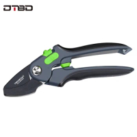 DTBD Gardening Pruning Shears Stainless Steel Scissors Grafting Fruit Branches Flower Trimming Tools Home Set