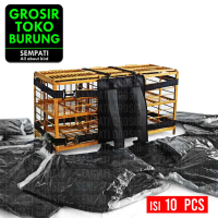 SEMPATI GROSIR Tas Gendong Sangkar Burung Merpati Balap Pos Eco Sempati Isi 10 Pcs Tas Dongdang Kolo