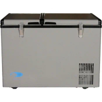 FM-62DZ 62 Quart Dual Zone Portable Refrigerator and Deep Freezer Chest, AC 110V/ DC 12V, Real Freezer for Car, Home
