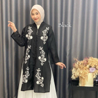 Amira - OVIRA BLOUSE Outer Wanita Satin Elegant