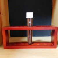 SUJI Sample Tube 150, Screw Cap GL 25, White Tabung Gelas Biji Kopi