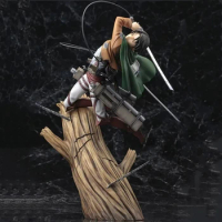 28cm Anime Attack on Titan figure Fighting Artfx J Levi Action Figure Renewal 1/8 scale pre-painted figure PVC Model Toys Gift