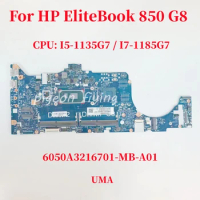 6050A3216701 For HP EliteBook 850 840 G8/ZFfly 15 G8 Laptop Motherboard CPU: I5-1135G7 / I7-1185G7 UMA M35805-601 M35809-601