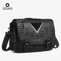 OZUKO Men Shoulder Bag High Quality Large Messenger Bags Male Water Resistant Handbag Outdoor Short Trip Crossbody Bag