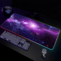 Universe RGB Gaming Mousepad Big LED Gamer Mousepads PC Desk Mat Luminous Mouse Pad Large Keyboard Mat Table Mat With Backlit